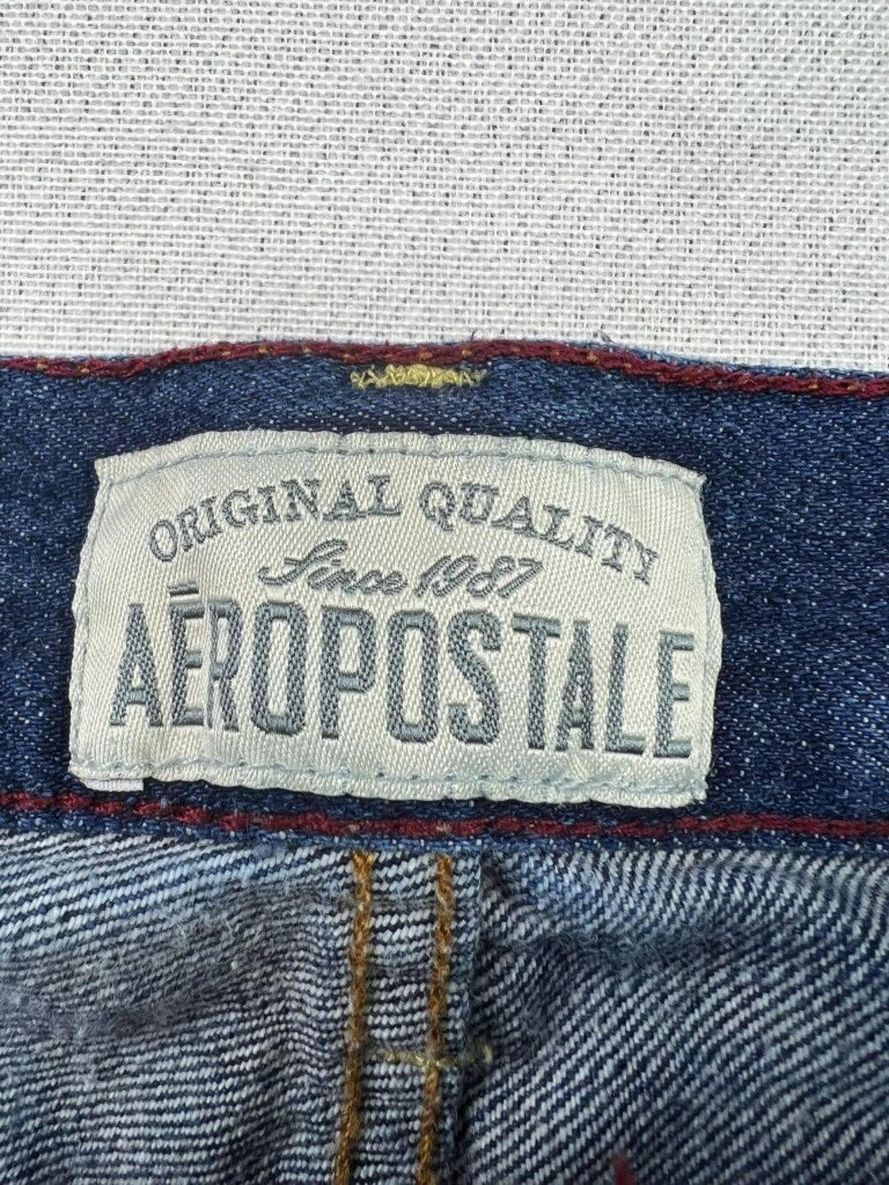 Aeropostale Men's Driggs Slim Bootcut Jeans Distressed Denim Size 29x30 Blue - Picture 3 of 8